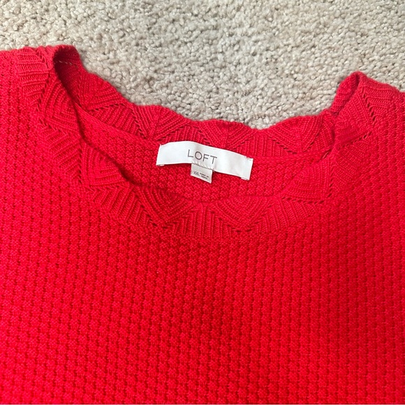 Red Loft Cotton Crochet Tunic Sweater XXL - Picture 3 of 7